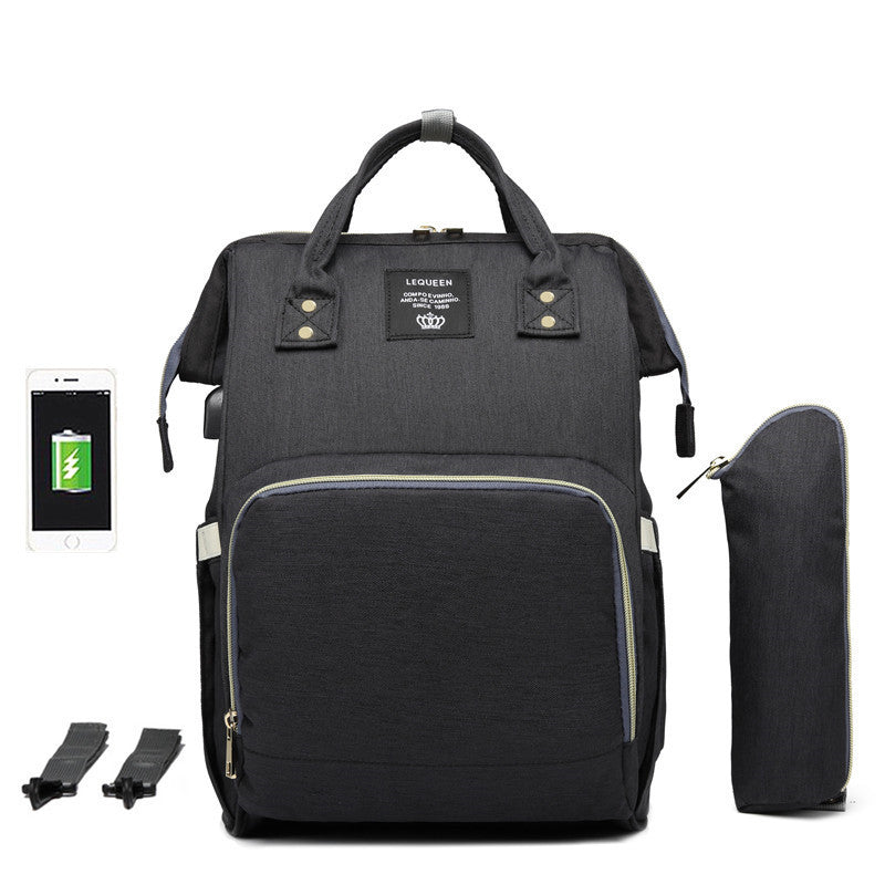 LEQUEEN Multi-Functional Large Capacity Diaper Bag
