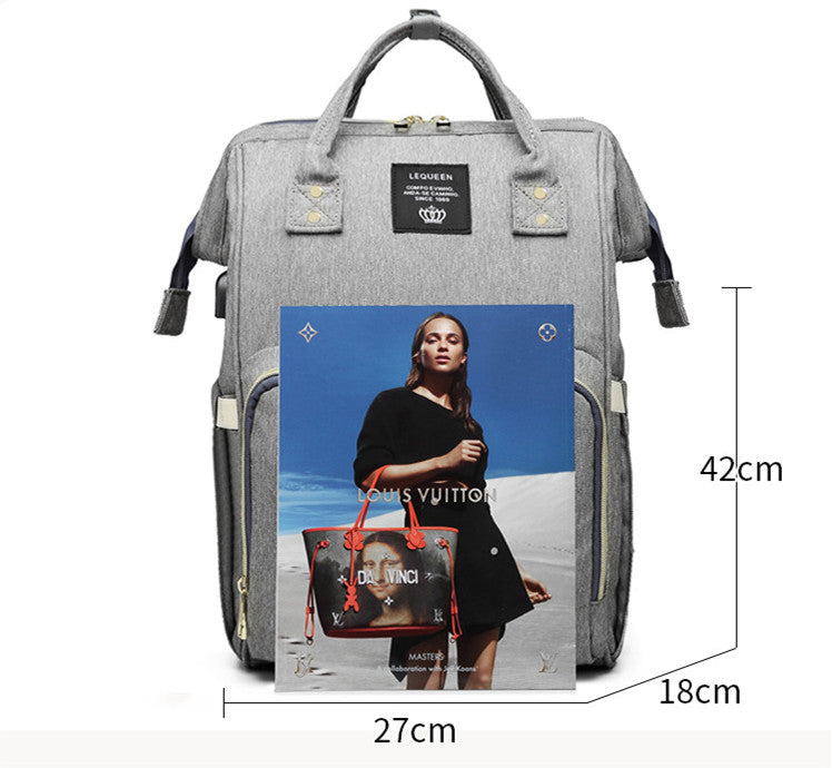 LEQUEEN Multi-Functional Large Capacity Diaper Bag