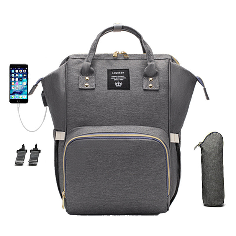 LEQUEEN Multi-Functional Large Capacity Diaper Bag
