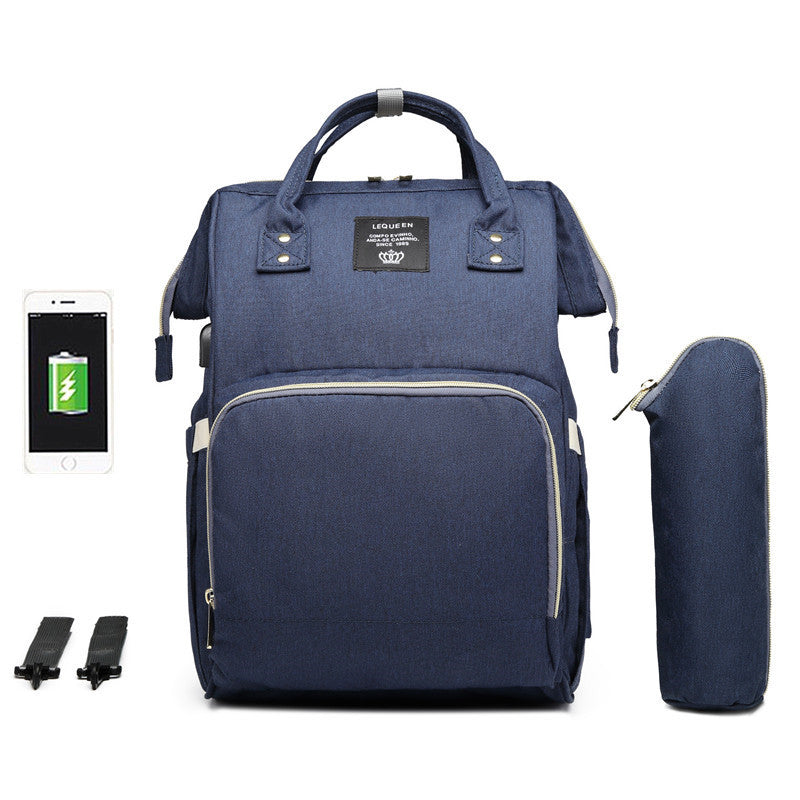 LEQUEEN Multi-Functional Large Capacity Diaper Bag