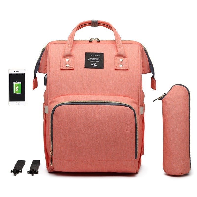 LEQUEEN Multi-Functional Large Capacity Diaper Bag