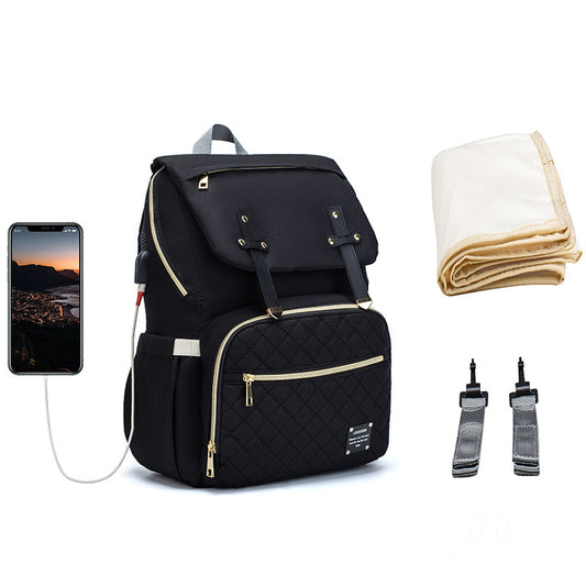 LEQUEEN Multi-Functional Large Capacity Diaper Bag