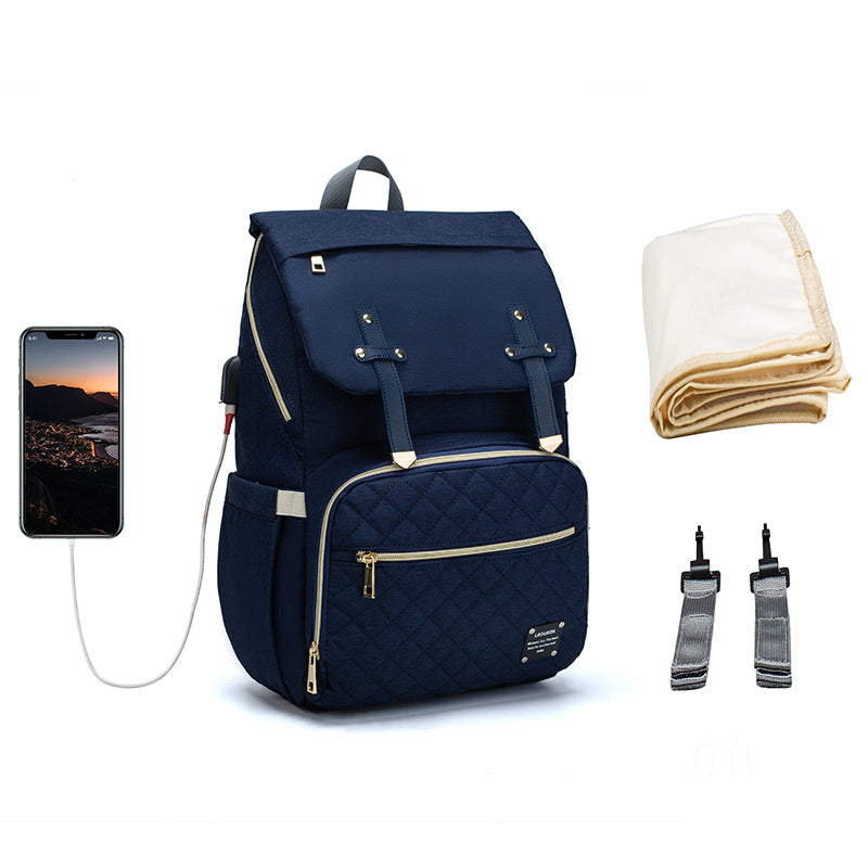 LEQUEEN Multi-Functional Large Capacity Diaper Bag
