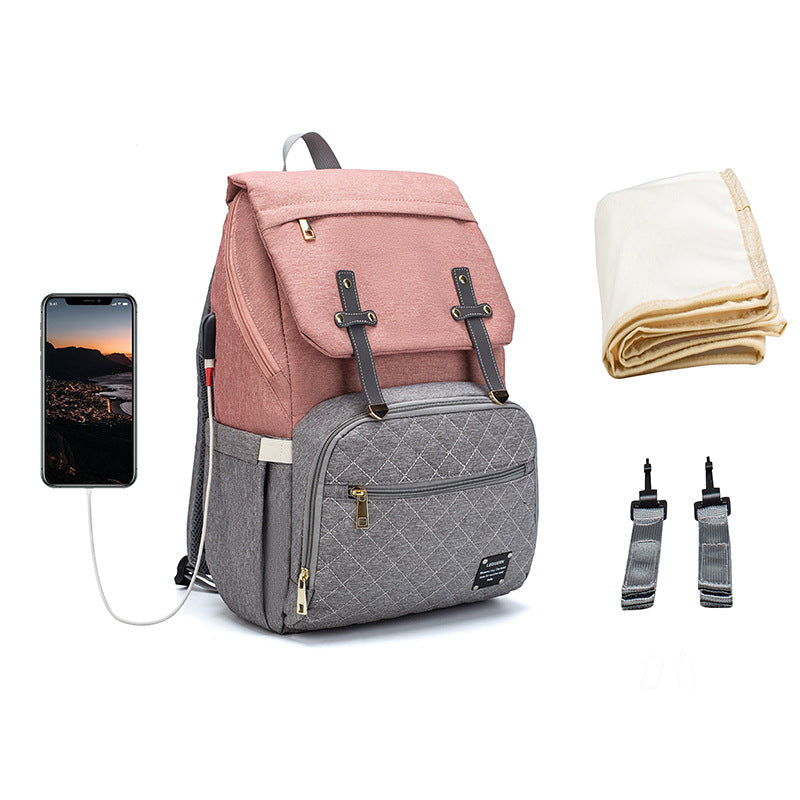 LEQUEEN Multi-Functional Large Capacity Diaper Bag