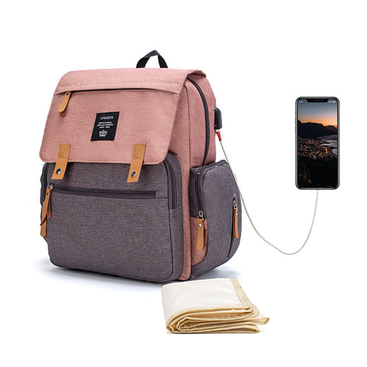 LEQUEEN Multi-Functional Large Capacity Diaper Bag