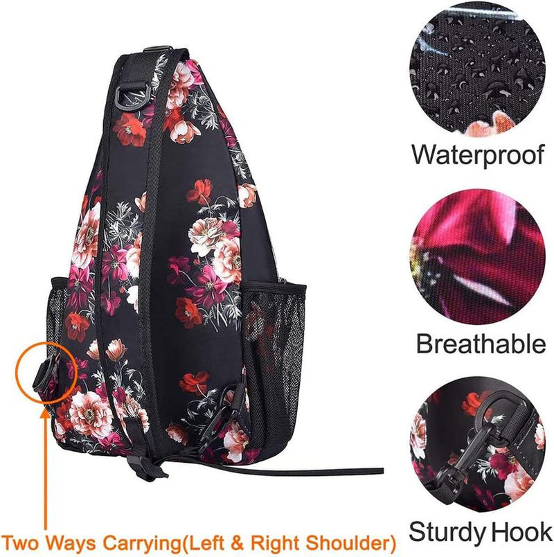 MOSISO Convertible Sling Backpack for Travel and Hiking - Casual Crossbody Shoulder Bag